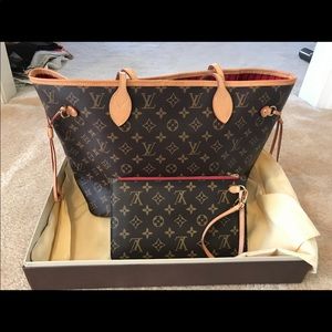 Louis Vuitton Classic Tote Handbag (NEVERFULL MM)